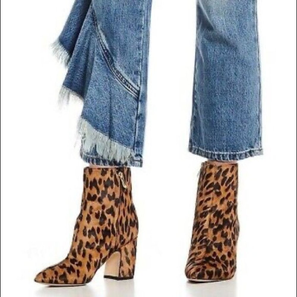 Sam Edelman Sianna Lepoard Calf Hair Bootie